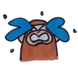 A monkey only leaves. sticker #4437684