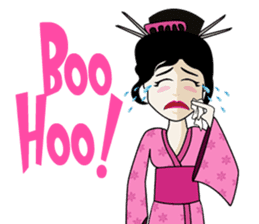 Geisha, Samurai, and Ninja emoji sticker sticker #4437906