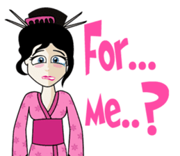 Geisha, Samurai, and Ninja emoji sticker sticker #4437910