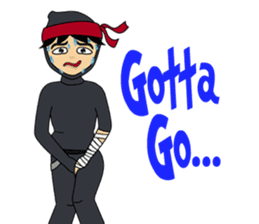 Geisha, Samurai, and Ninja emoji sticker sticker #4437911