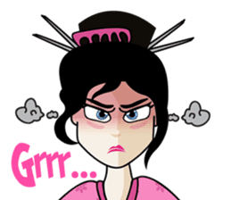 Geisha, Samurai, and Ninja emoji sticker sticker #4437913