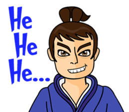 Geisha, Samurai, and Ninja emoji sticker sticker #4437918