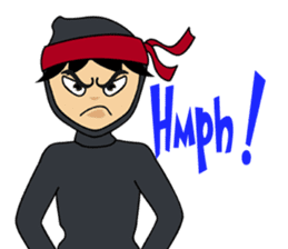 Geisha, Samurai, and Ninja emoji sticker sticker #4437921