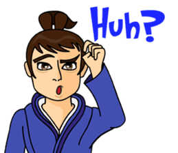 Geisha, Samurai, and Ninja emoji sticker sticker #4437922