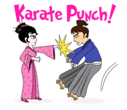 Geisha, Samurai, and Ninja emoji sticker sticker #4437925