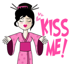 Geisha, Samurai, and Ninja emoji sticker sticker #4437926