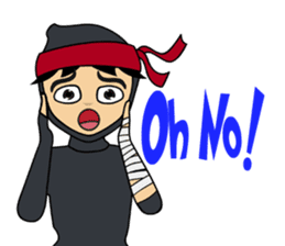 Geisha, Samurai, and Ninja emoji sticker sticker #4437930