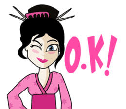 Geisha, Samurai, and Ninja emoji sticker sticker #4437931