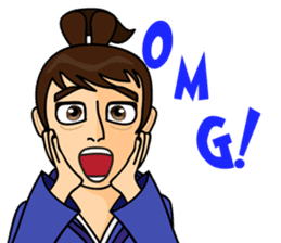 Geisha, Samurai, and Ninja emoji sticker sticker #4437932