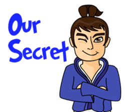 Geisha, Samurai, and Ninja emoji sticker sticker #4437934