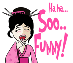 Geisha, Samurai, and Ninja emoji sticker sticker #4437936