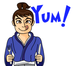 Geisha, Samurai, and Ninja emoji sticker sticker #4437938