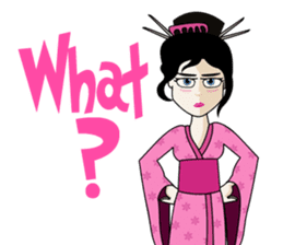 Geisha, Samurai, and Ninja emoji sticker sticker #4437940