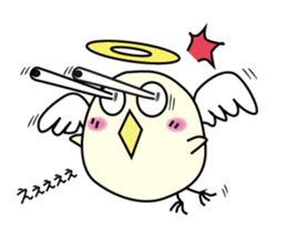Chick angel sticker #4438306