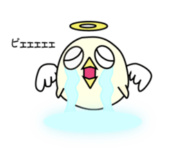 Chick angel sticker #4438315