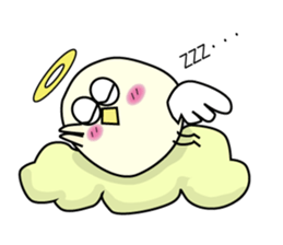 Chick angel sticker #4438318