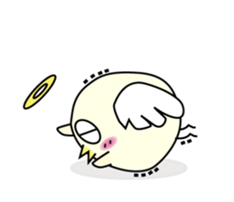 Chick angel sticker #4438321