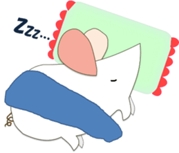 A few words of fatty white rats sticker #4438746