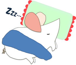 A few words of fatty white rats sticker #4438746