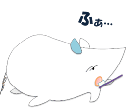 A few words of fatty white rats sticker #4438747