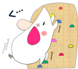 A few words of fatty white rats sticker #4438748