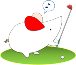 A few words of fatty white rats sticker #4438758