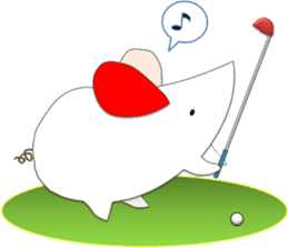 A few words of fatty white rats sticker #4438758