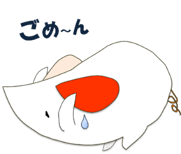 A few words of fatty white rats sticker #4438766