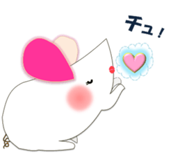 A few words of fatty white rats sticker #4438776