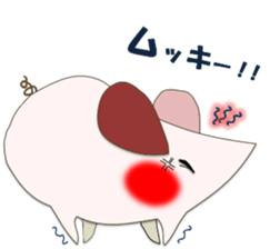 A few words of fatty white rats sticker #4438778