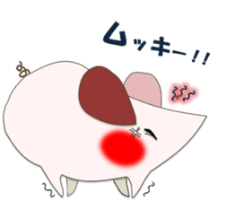 A few words of fatty white rats sticker #4438778