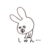 Jiro's expressionless rabbit sticker #4438945