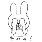 Jiro's expressionless rabbit sticker #4438947