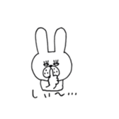 Jiro's expressionless rabbit sticker #4438966