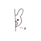Jiro's expressionless rabbit sticker #4438968