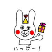 Jiro's expressionless rabbit sticker #4438971