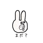 Jiro's expressionless rabbit sticker #4438979