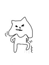 Cat sheet ghost sticker #4439507