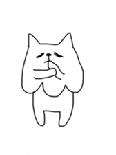 Cat sheet ghost sticker #4439510