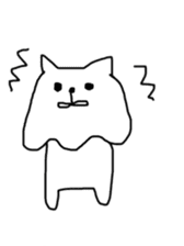 Cat sheet ghost sticker #4439511