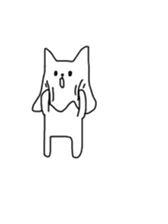 Cat sheet ghost sticker #4439512