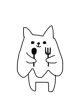 Cat sheet ghost sticker #4439519