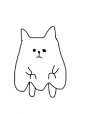 Cat sheet ghost sticker #4439524