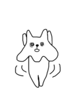 Cat sheet ghost sticker #4439527