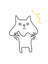 Cat sheet ghost sticker #4439535