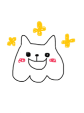 Cat sheet ghost sticker #4439541