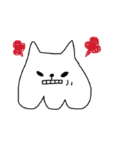 Cat sheet ghost sticker #4439542