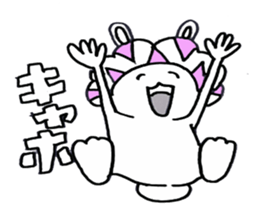 Funky rabbit usako sticker #4439907