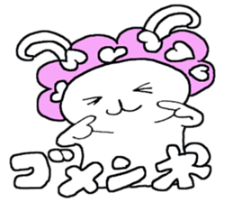 Funky rabbit usako sticker #4439910