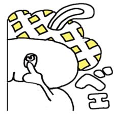 Funky rabbit usako sticker #4439914